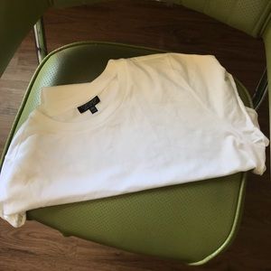 Top shop cropped white tee US size 8